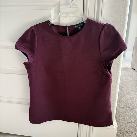 Brooks Brothers Tops - Brooks Brothers Deep Purple Short Sleeve Blouse